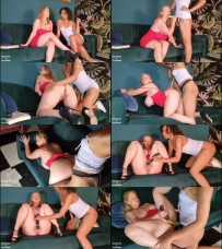 MAHOGANYQEN – She Want Sex Not Learning Interracial Lesbian Strap On