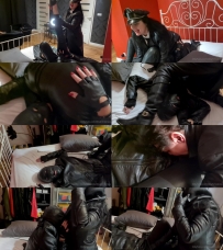 Leather Fetish And Leather Lesbian Worship