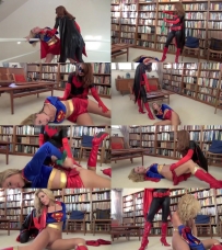 Batwoman beats Supergirl – Bound  Bondage