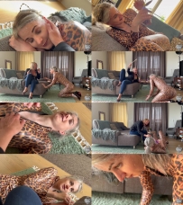 Mistress Noir – Playing with a very cute kitty cat