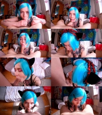 Yummmylicious  Anime Girl Swallows Cum twice in a Row  1080p