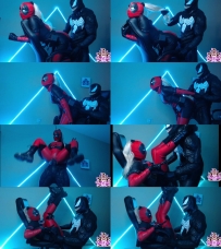 Black Kitsune – Lady deadpool VS Venom: Hardfuck & Cumshot