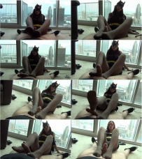 Jessica Rayne Batgirl Saves The City By Draining Villains Cock With Footjob
