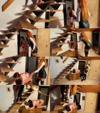 Teacher Of Czech Language Is Spanking Her Submissive Girl Student