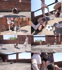 ALISA and NICOLE – Would you like to play football with us 4K