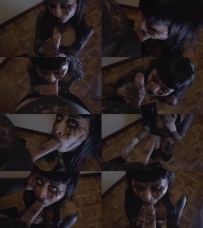 Christian Charity – Goth Girl Perfect Blowjob for Halloween